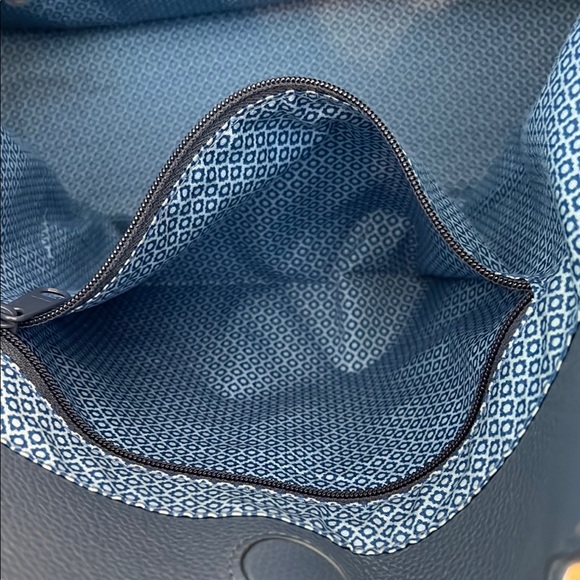 Brighton Blue and White Floral Butterfly Tote - Picture 7 of 13